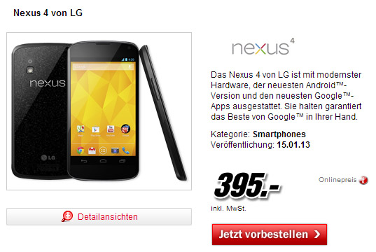Nexus 4 von LG MM