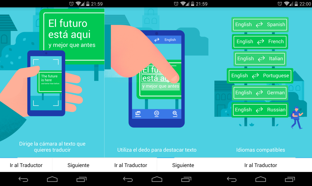 Actualiza Android con Google Translate 3.1