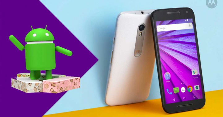 actualizar Android 7.0 Nougat en el Motorola Moto G 2015